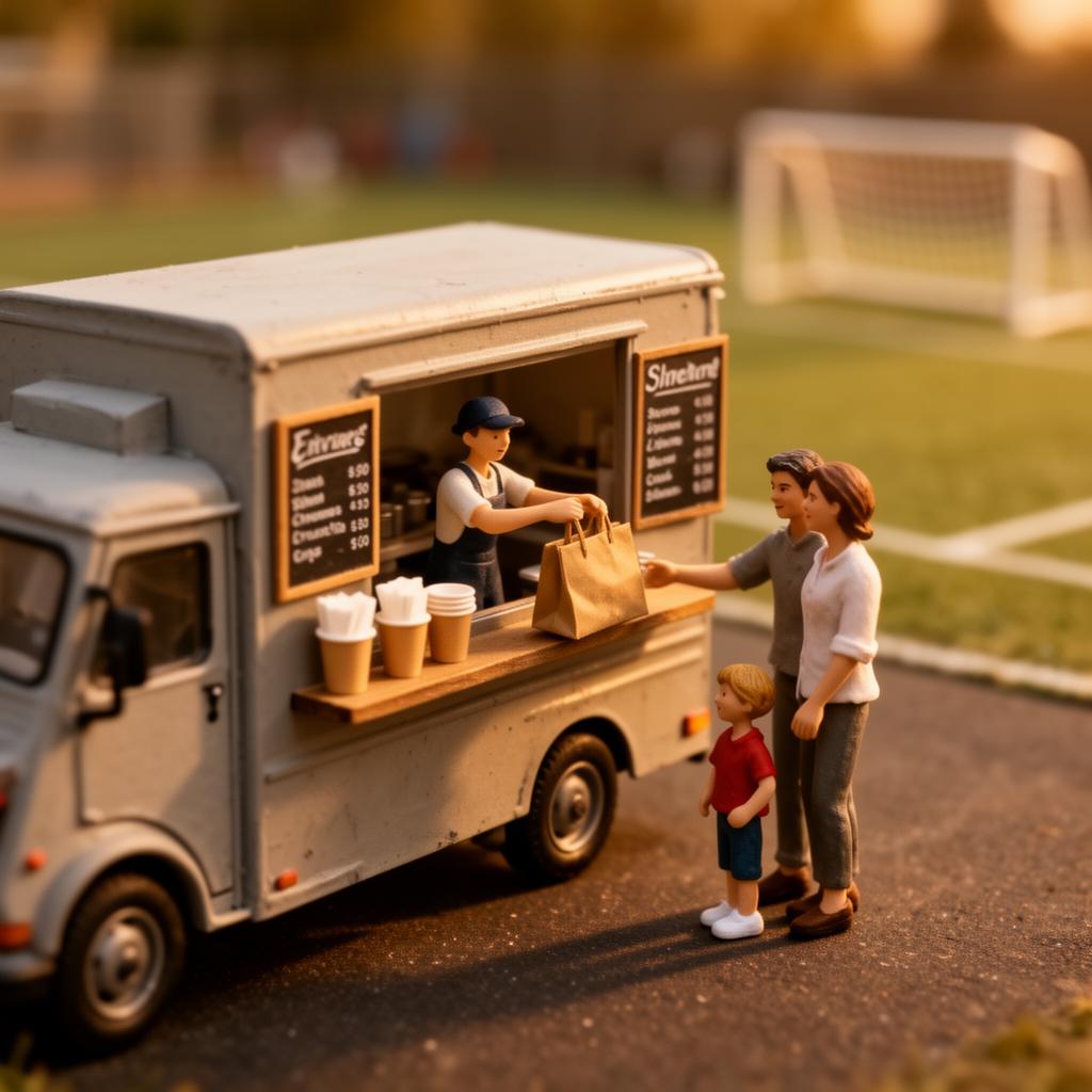Food truck at the field