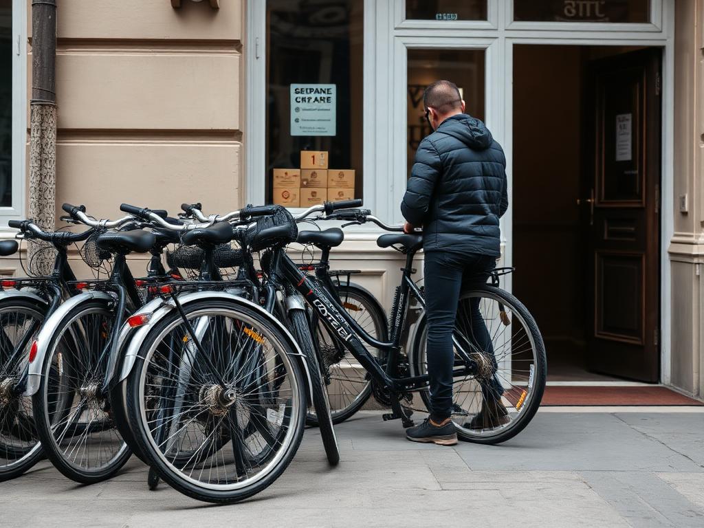 Bike rental at a hostel